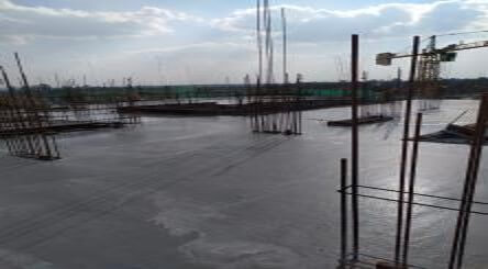 Hibiscus C3: 5th floor slab work completed at pour 2 - July 2020